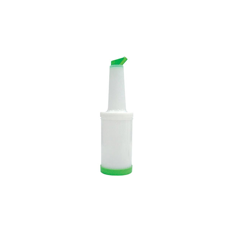 1L Store Pour White Container with Green Spout and Cap