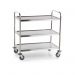 Stainless Steel Serving Trolley-Big 3 Shelf
