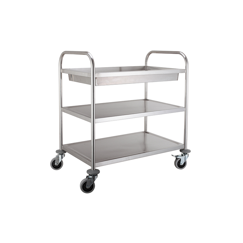 Stainless Steel Serving Trolley-Middle 3 Shelf