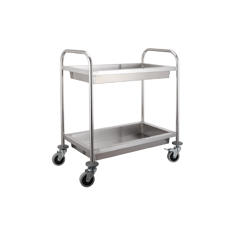Stainless Steel Serving Trolley-Big 2 Shelf