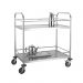 Stainless Steel Serving Trolley-Big 2 Shelf